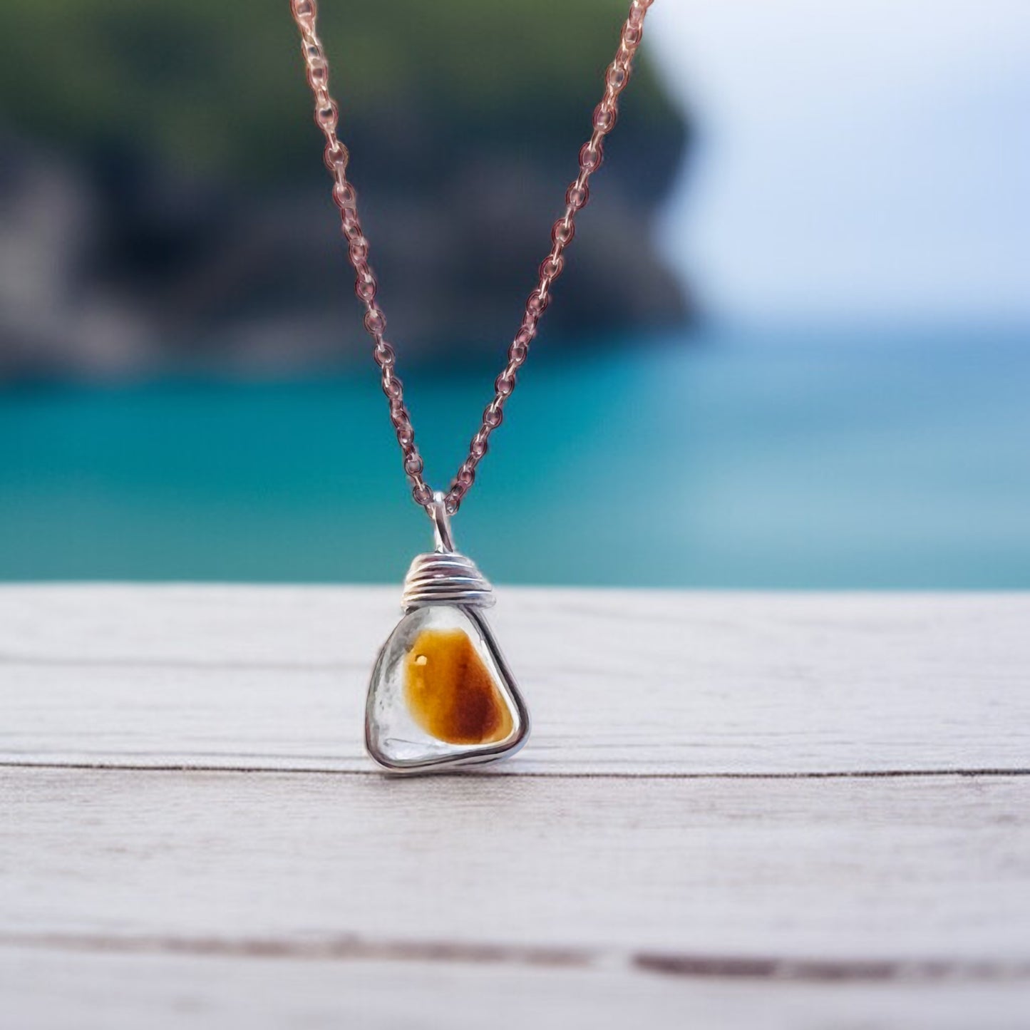 Multi Tone Seaham Sea Glass Pendant