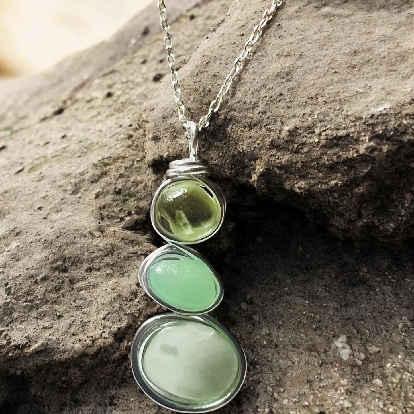 Canary Island Sea Glass Pendant