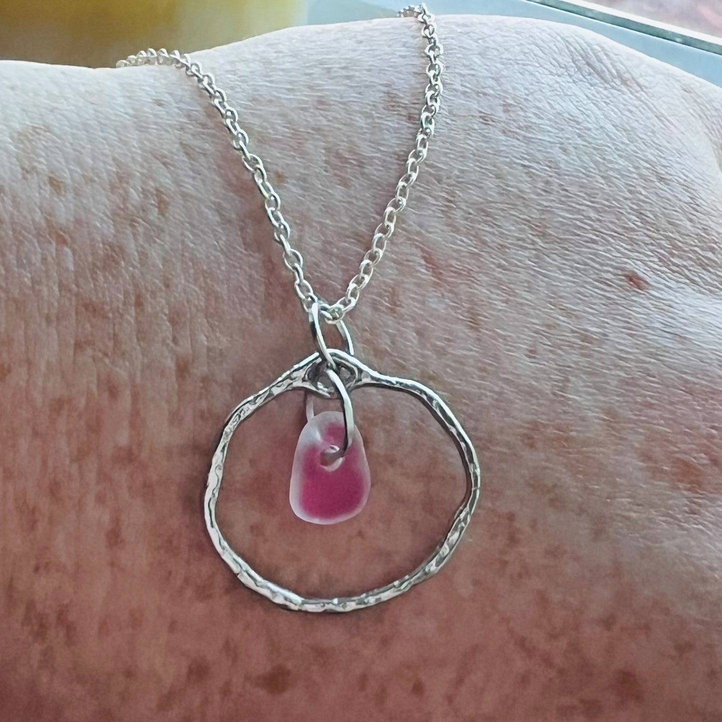 Seaham Sea Glass Frame Pendant