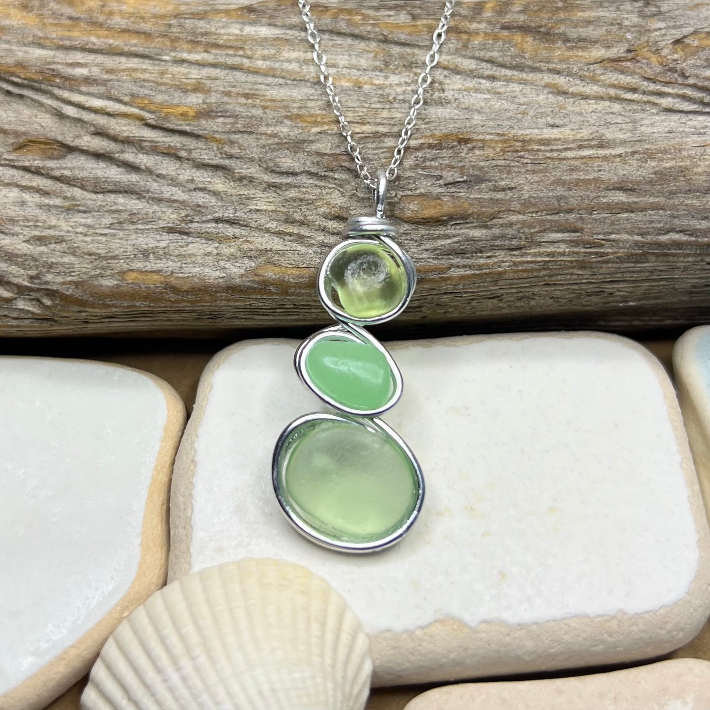 Canary Island Sea Glass Pendant
