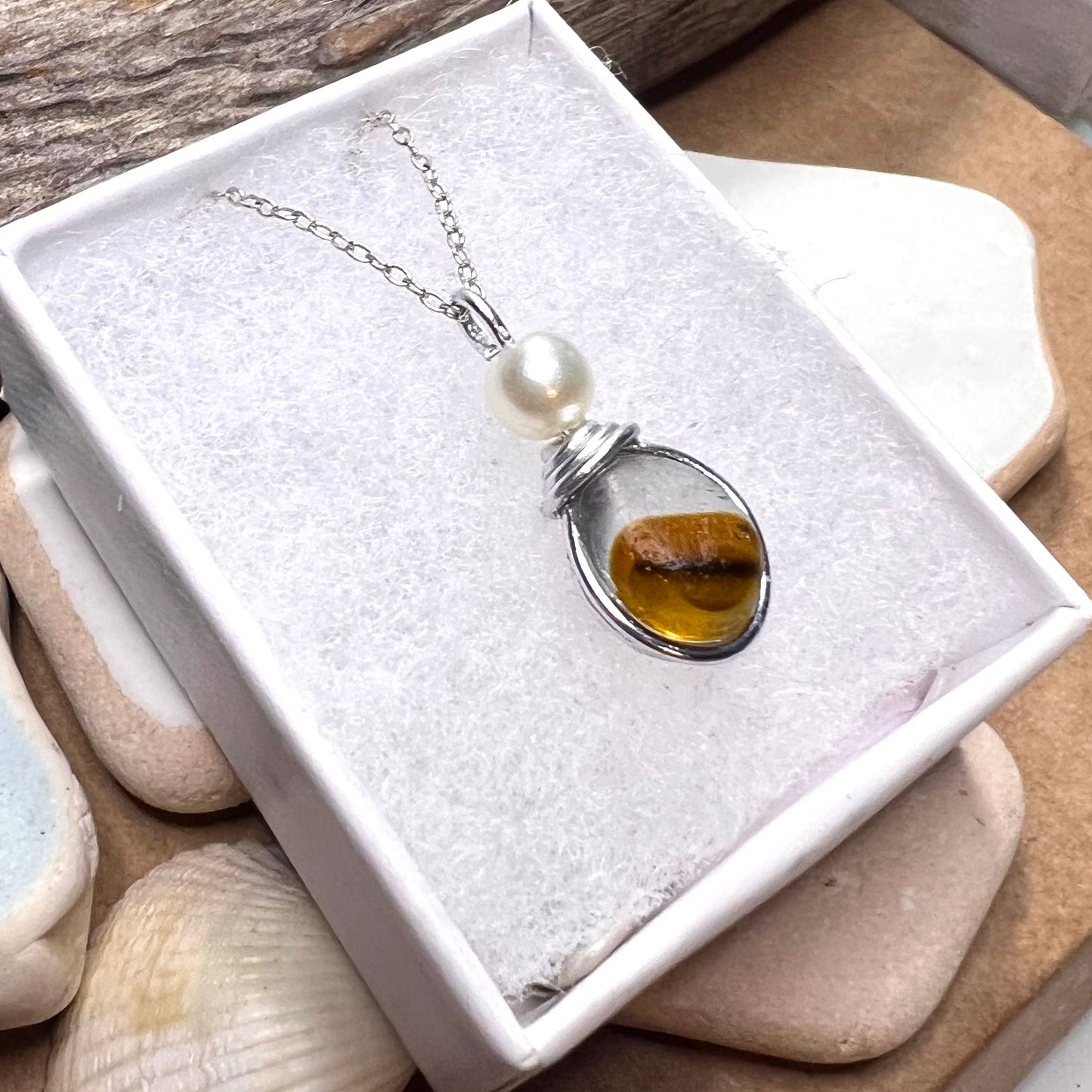Multi Tone Seaham Sea Glass Pendant