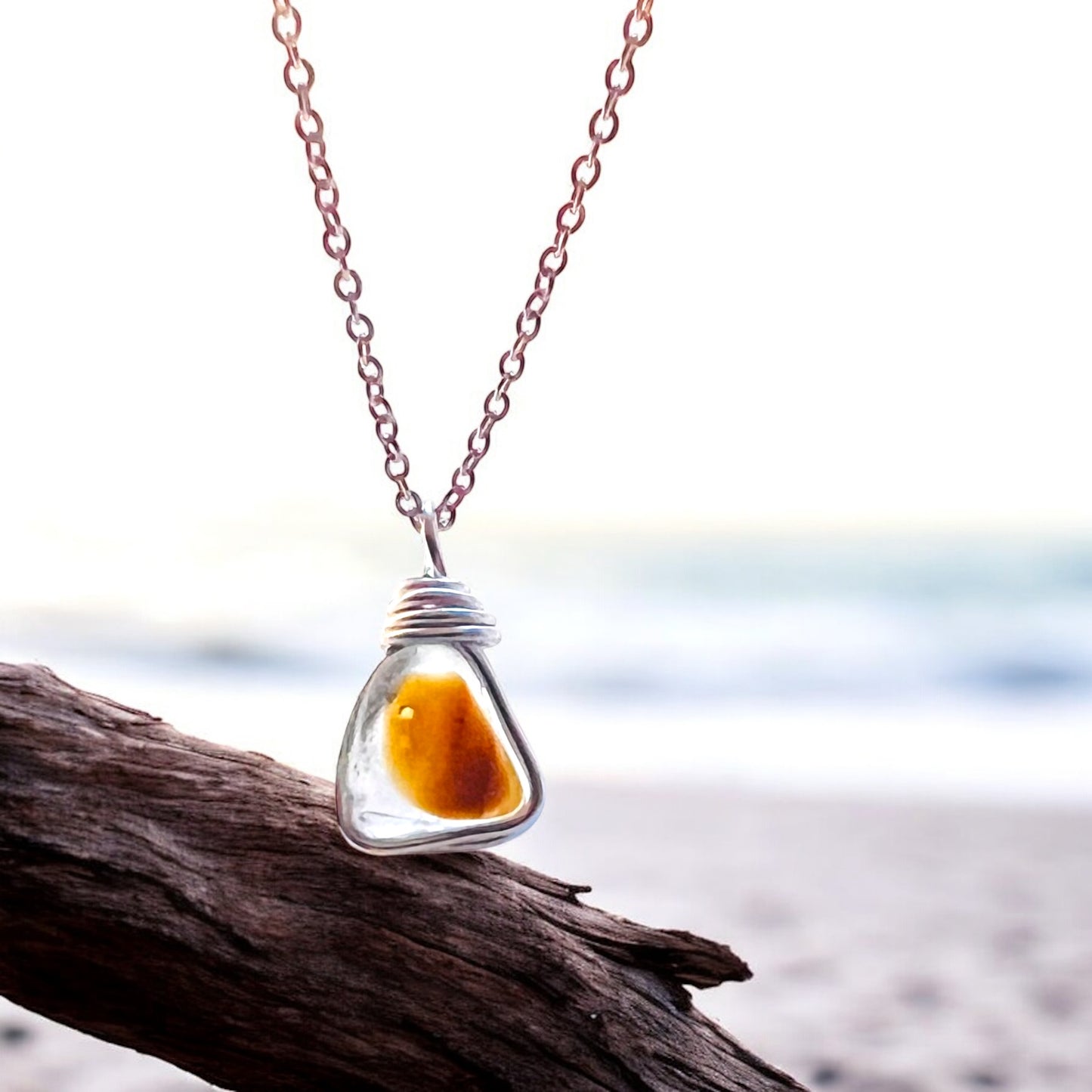 Multi Tone Seaham Sea Glass Pendant