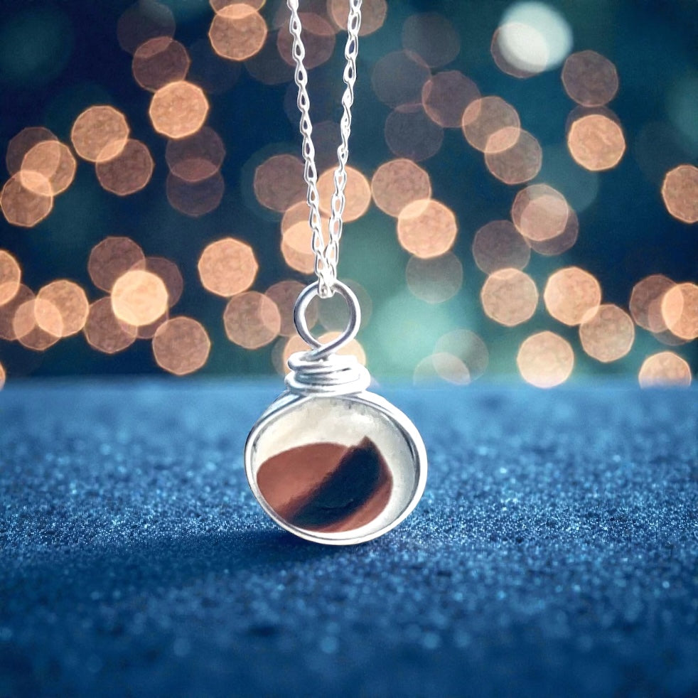 Large Rare Maroon Seaham Sea Glass Multi