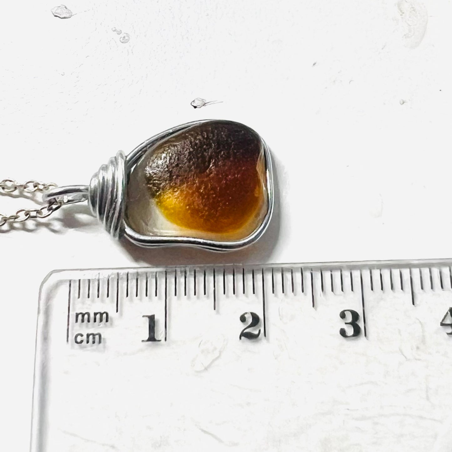 Large Multi Tone Seaham Sea Glass Pendant