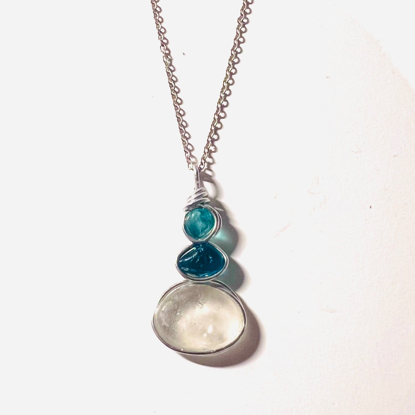 Three Piece Seaham Sea Glass Pendant