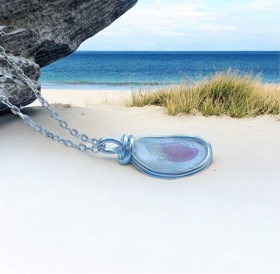 Three Piece Seaham Sea Glass Pendant