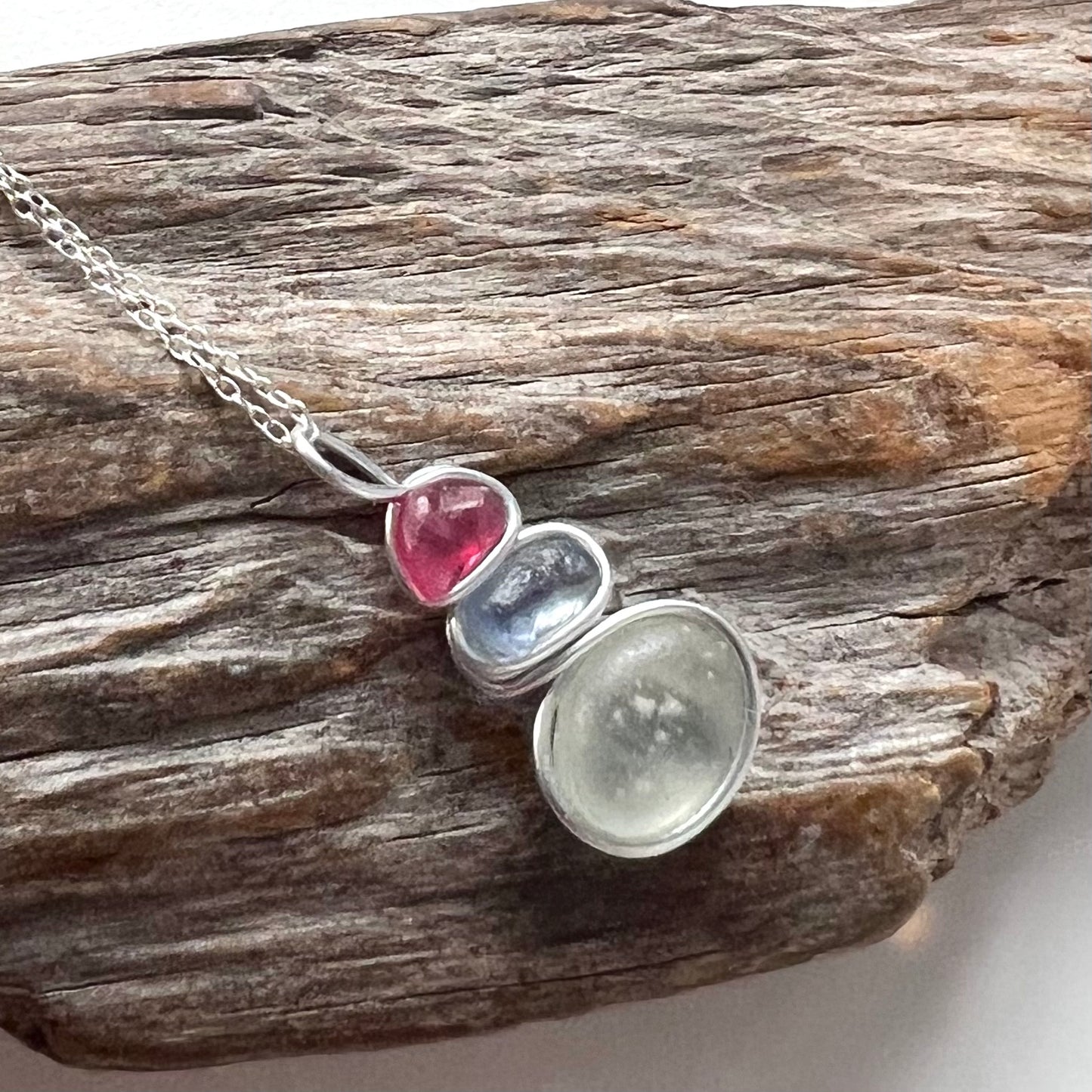 Three Piece Seaham Sea Glass Pendant