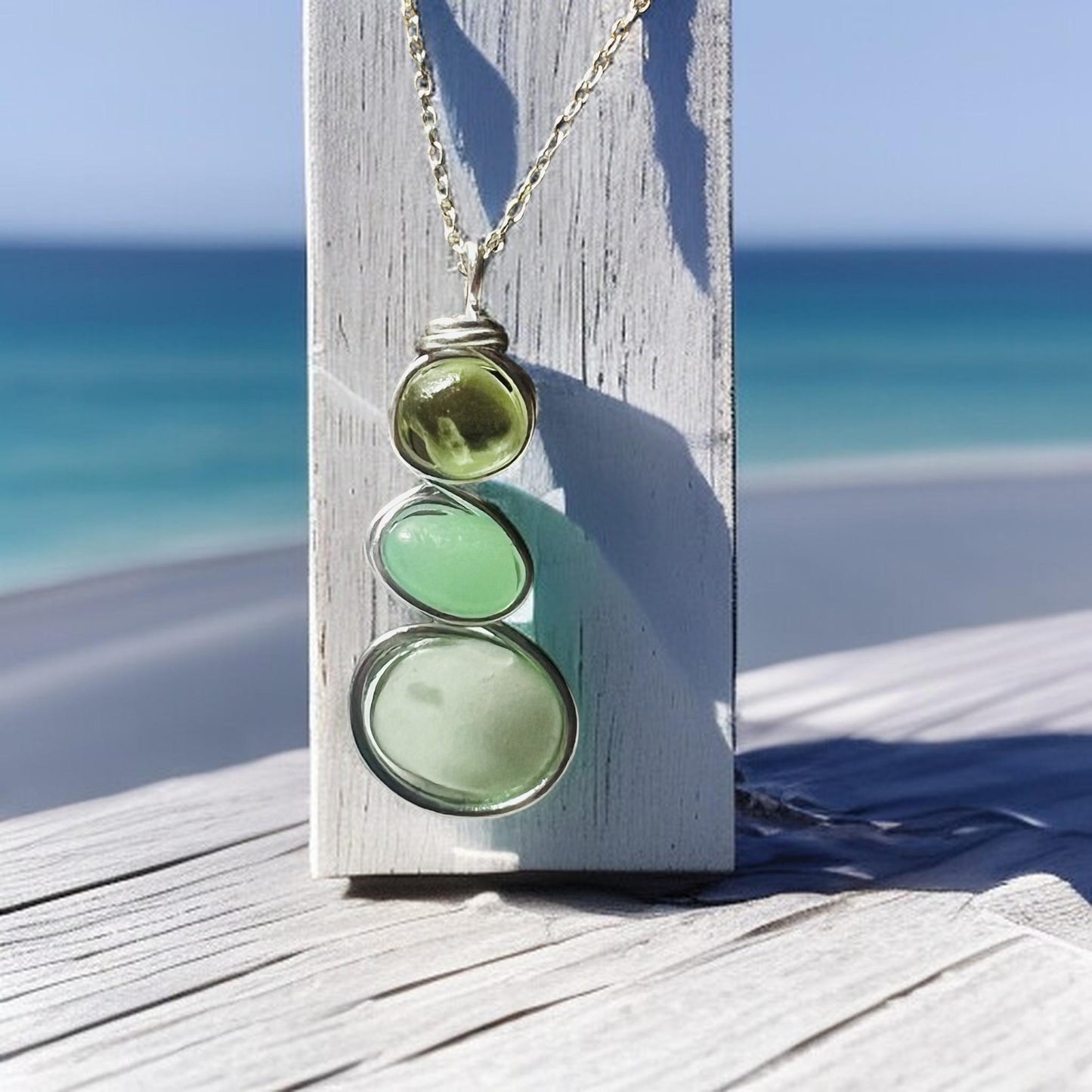 Canary Island Sea Glass Pendant