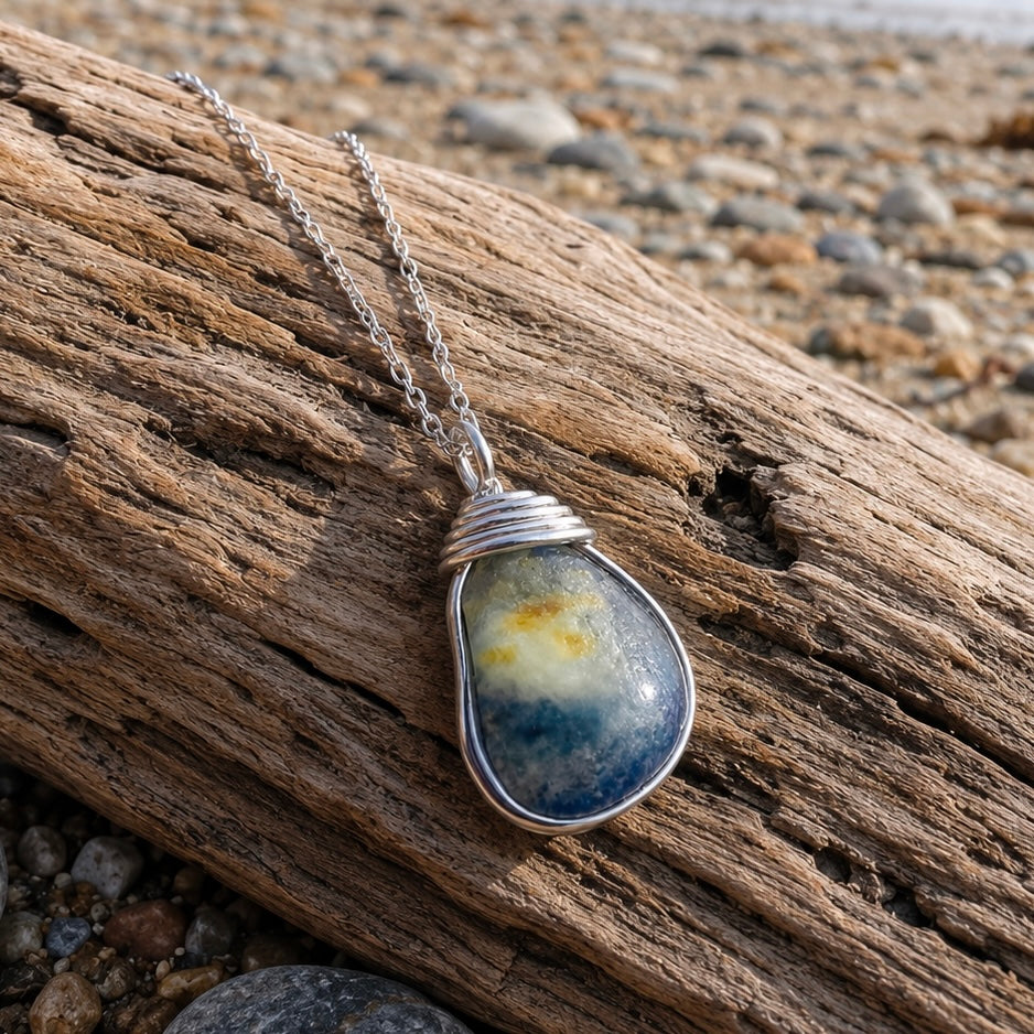 Seaham Sea Glass Chunky Multi Pendant