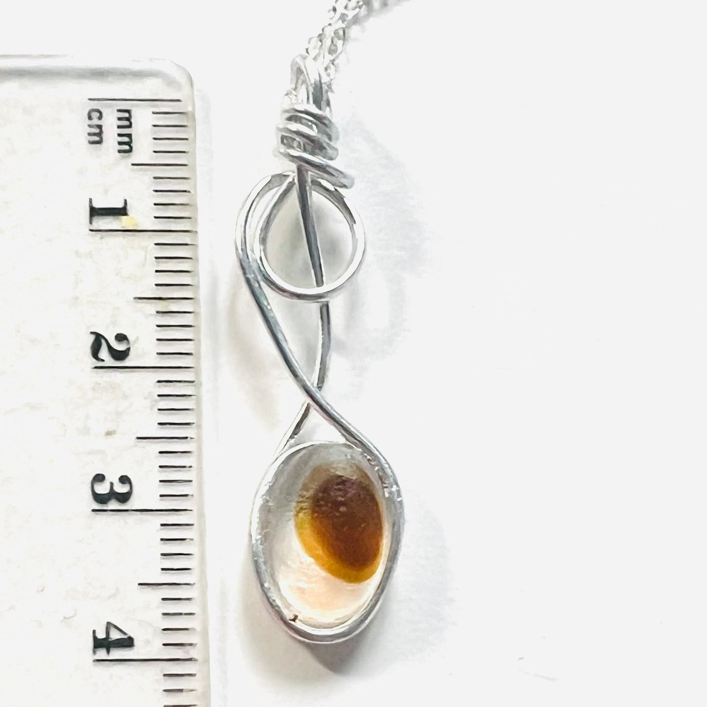 Yellow and Orange Seaham Sea Glass Multi Pendant