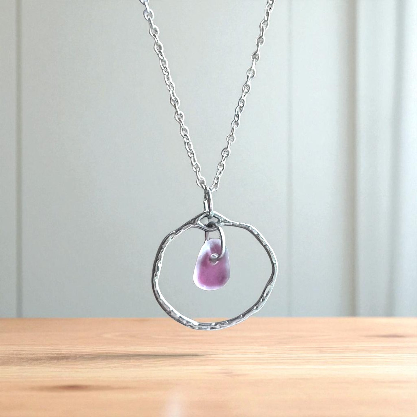 Seaham Sea Glass Frame Pendant