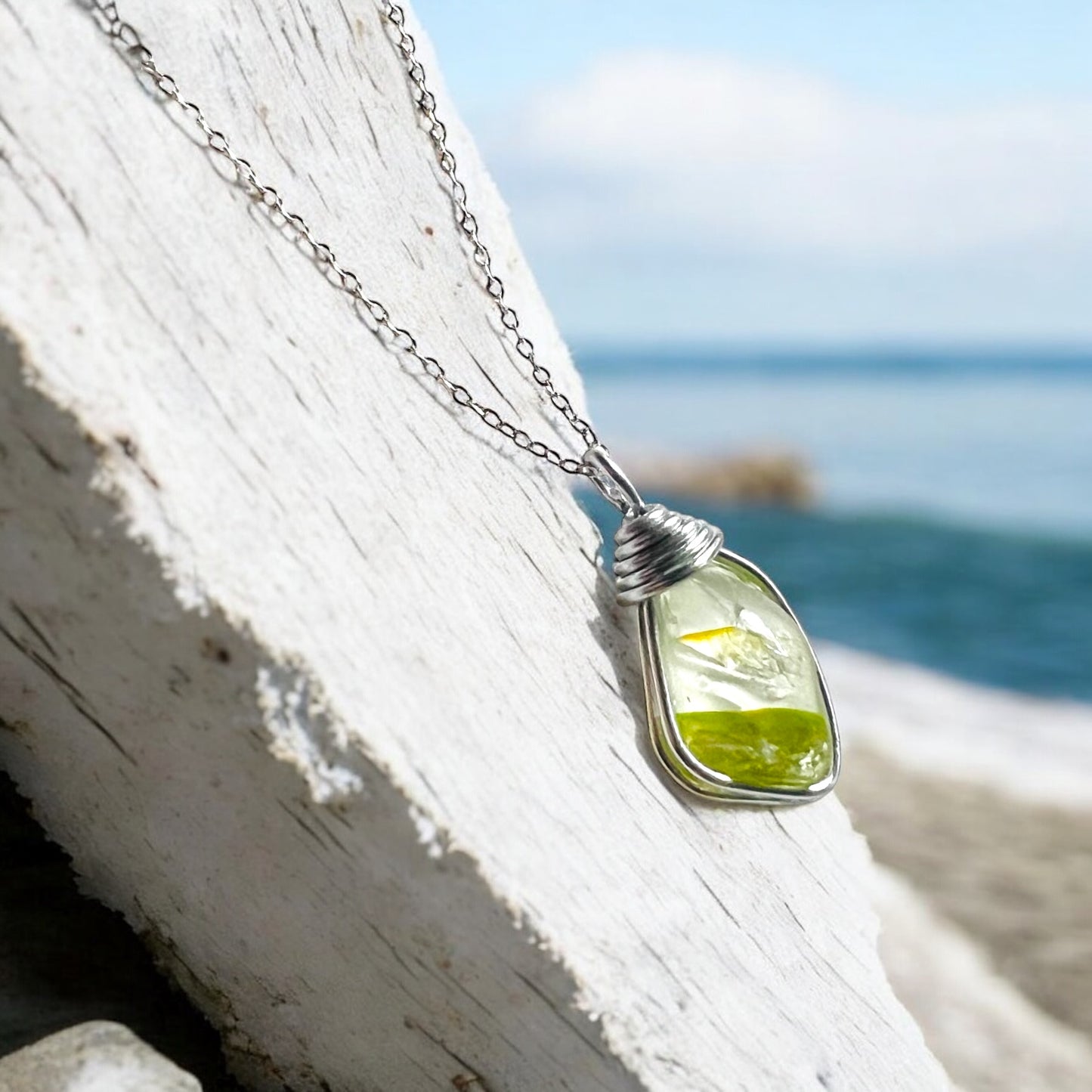 Sea Glass Multi Tone Pendant