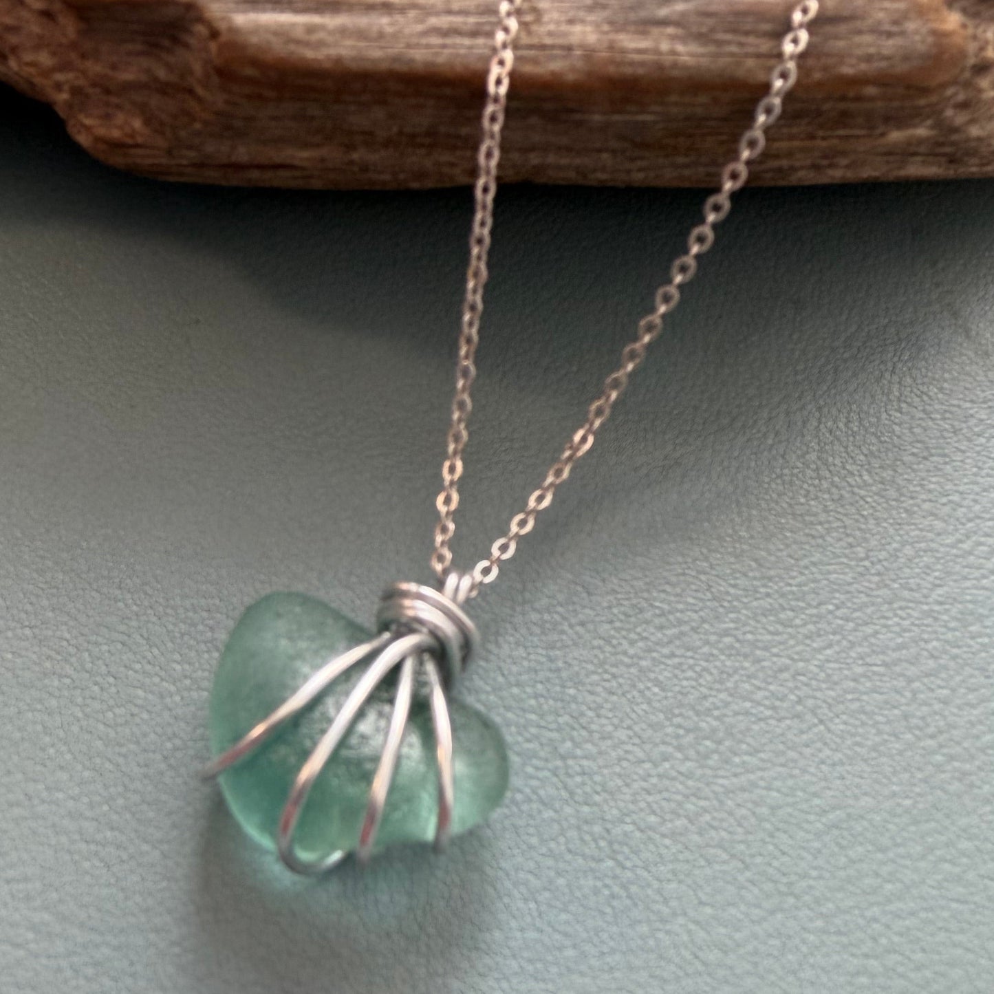 Scottish Highlands Chunky Aqua Pendant