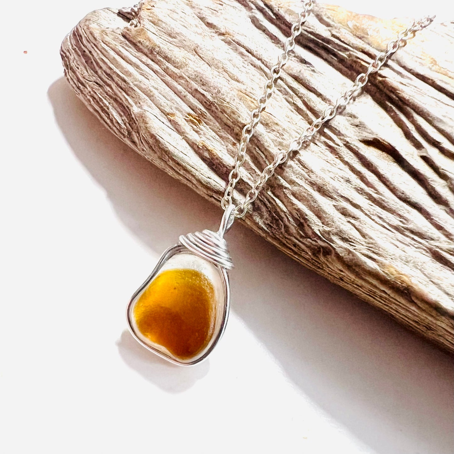 Large Multi Tone Seaham Sea Glass Pendant