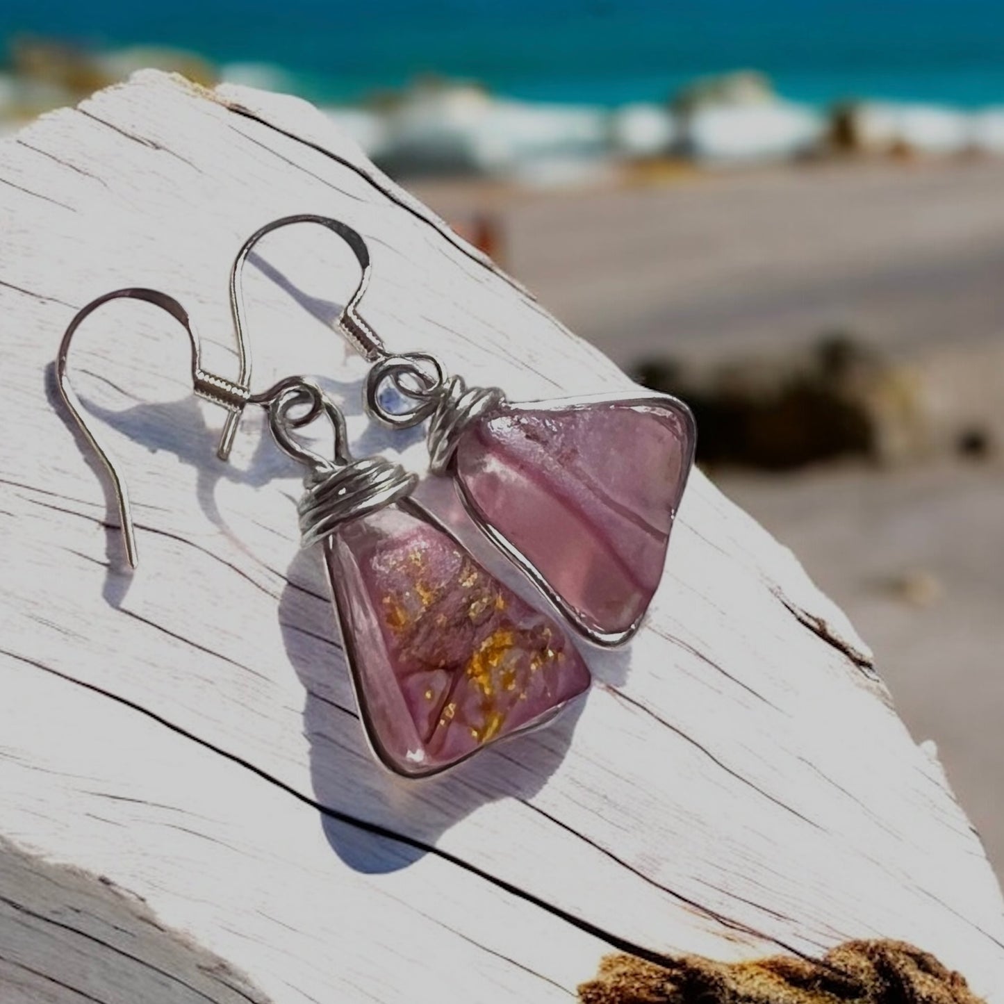 Spanish Sea Glass Earrings
