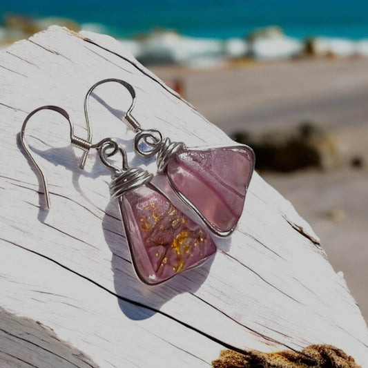 Spanish Sea Glass Earrings