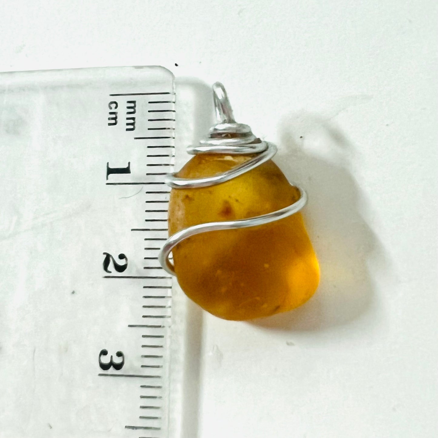 Very Rare Orange Nugget of Seaham Sea Glass