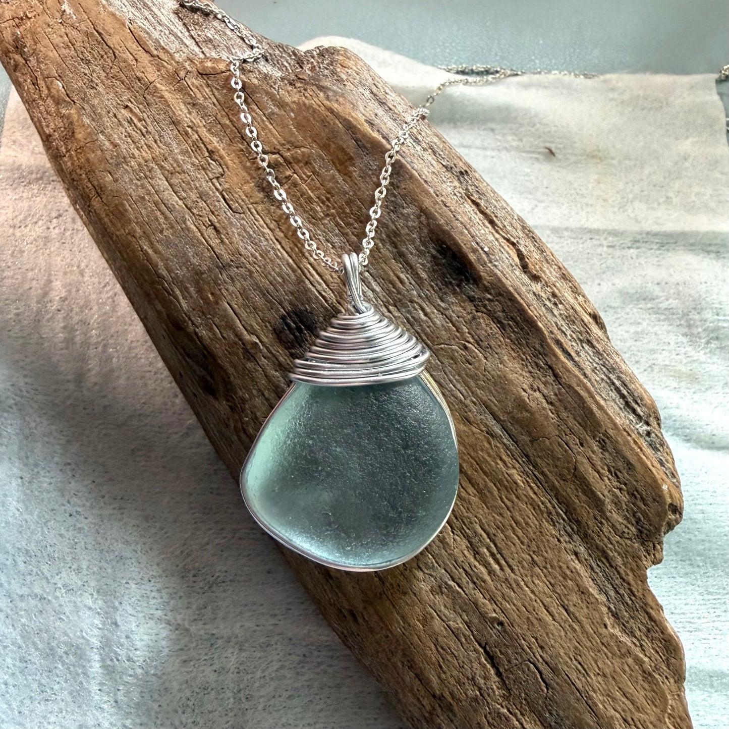 Large Scottish Highlands Sea Glass Pendant