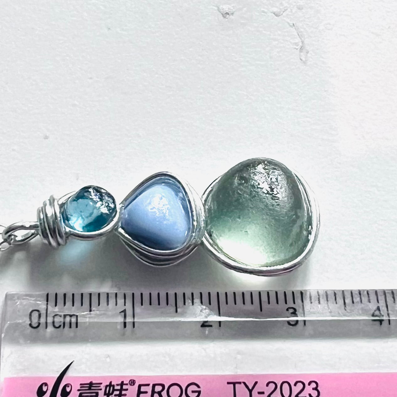 Three Piece Seaham Sea Glass Pendant