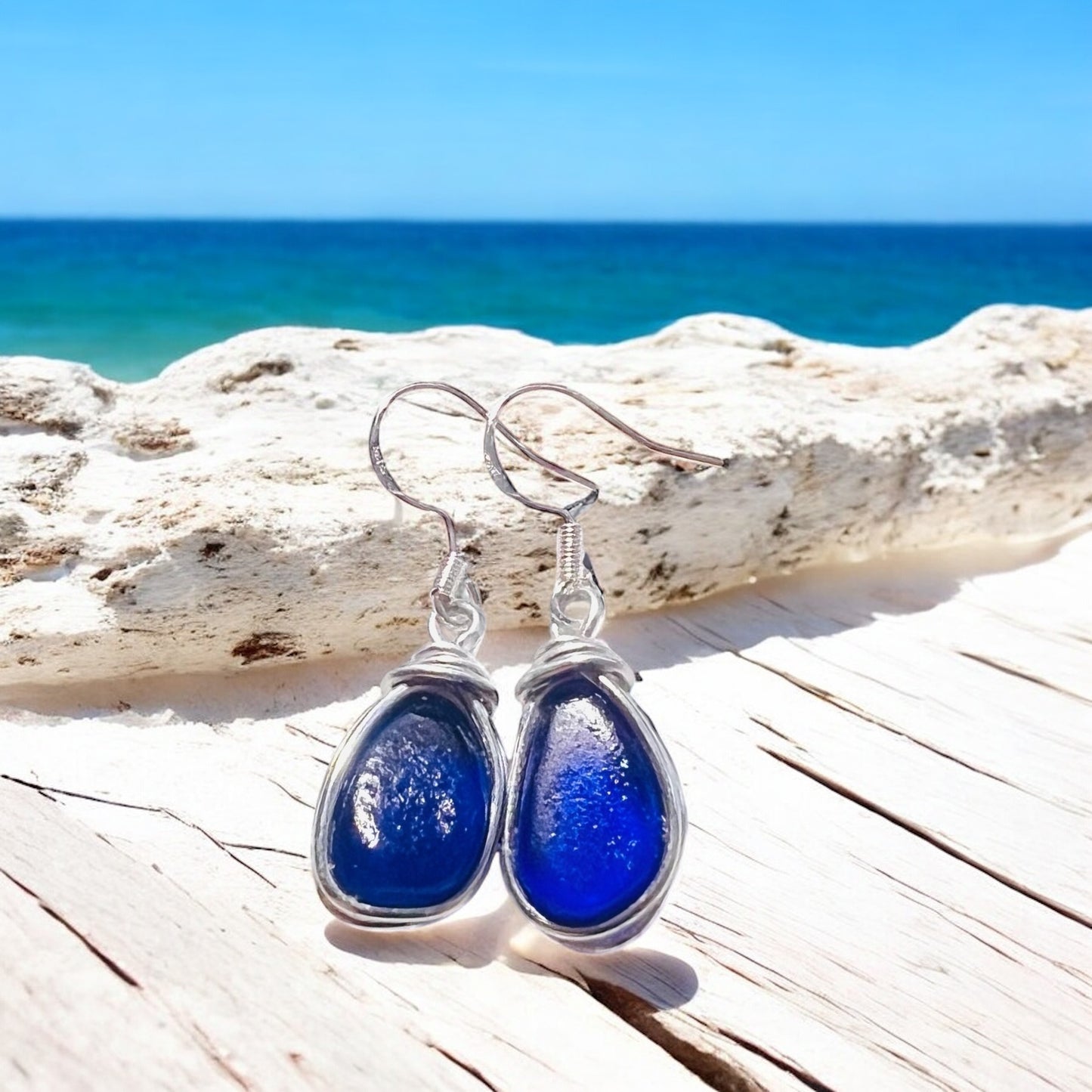 Seaham Sea Glass Earrings