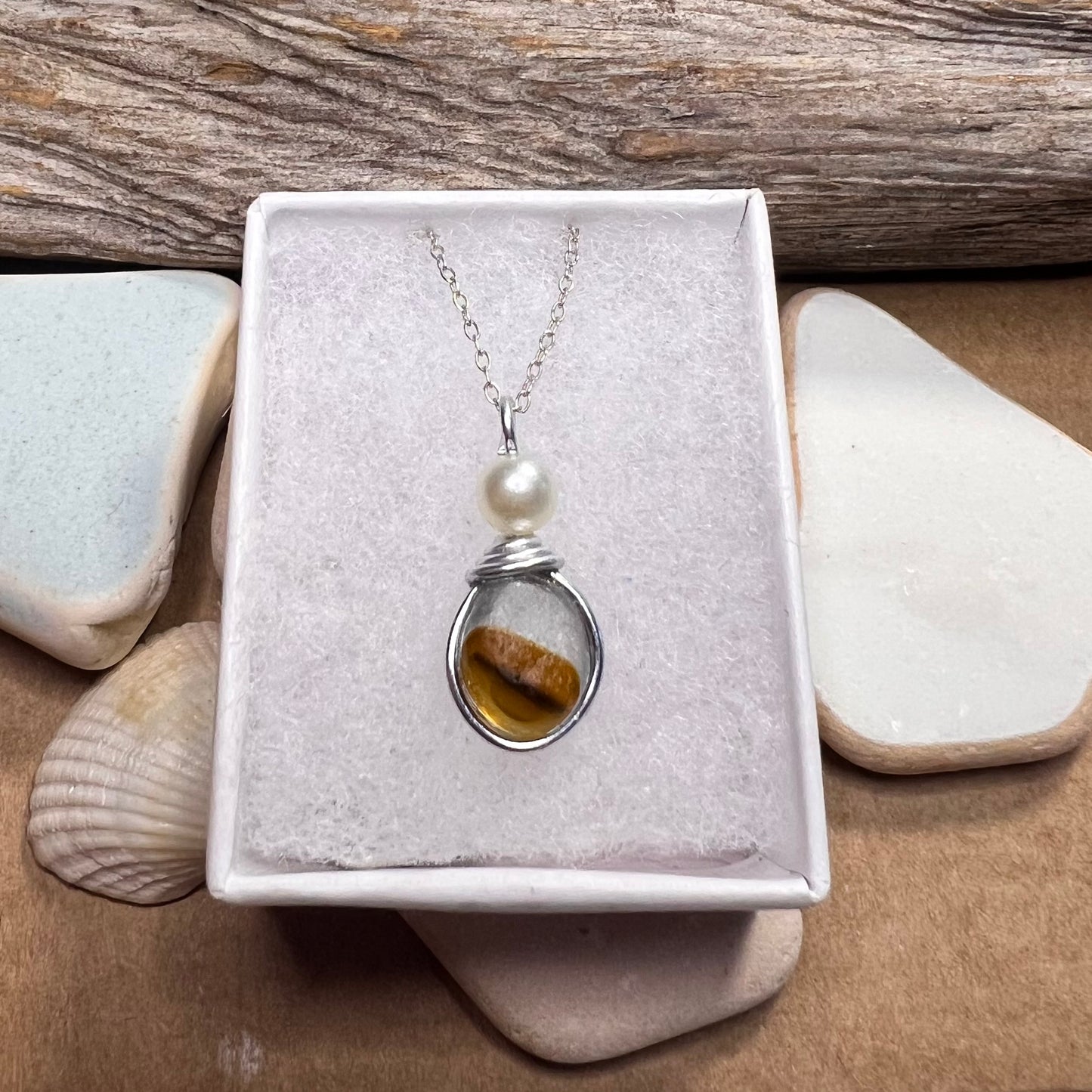 Multi Tone Seaham Sea Glass Pendant