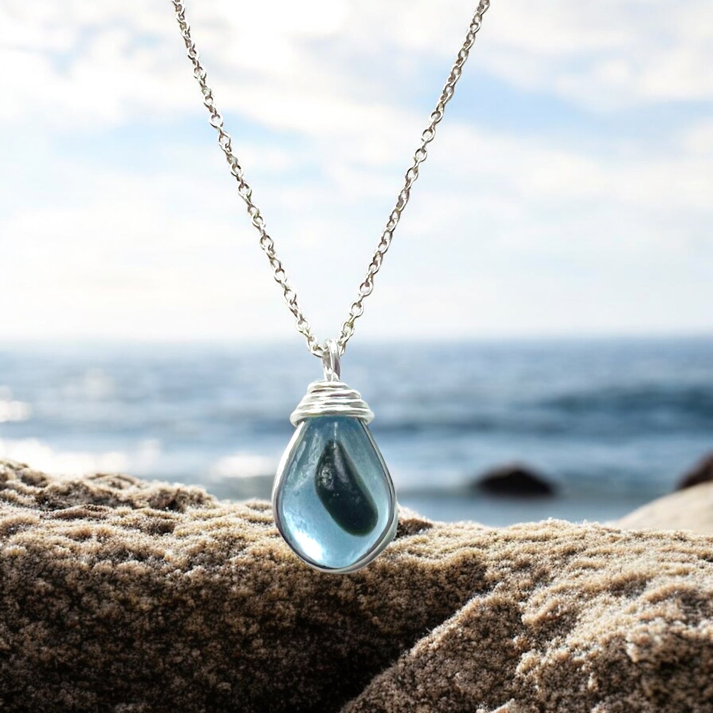 Seaham Sea Glass Multi Pendant