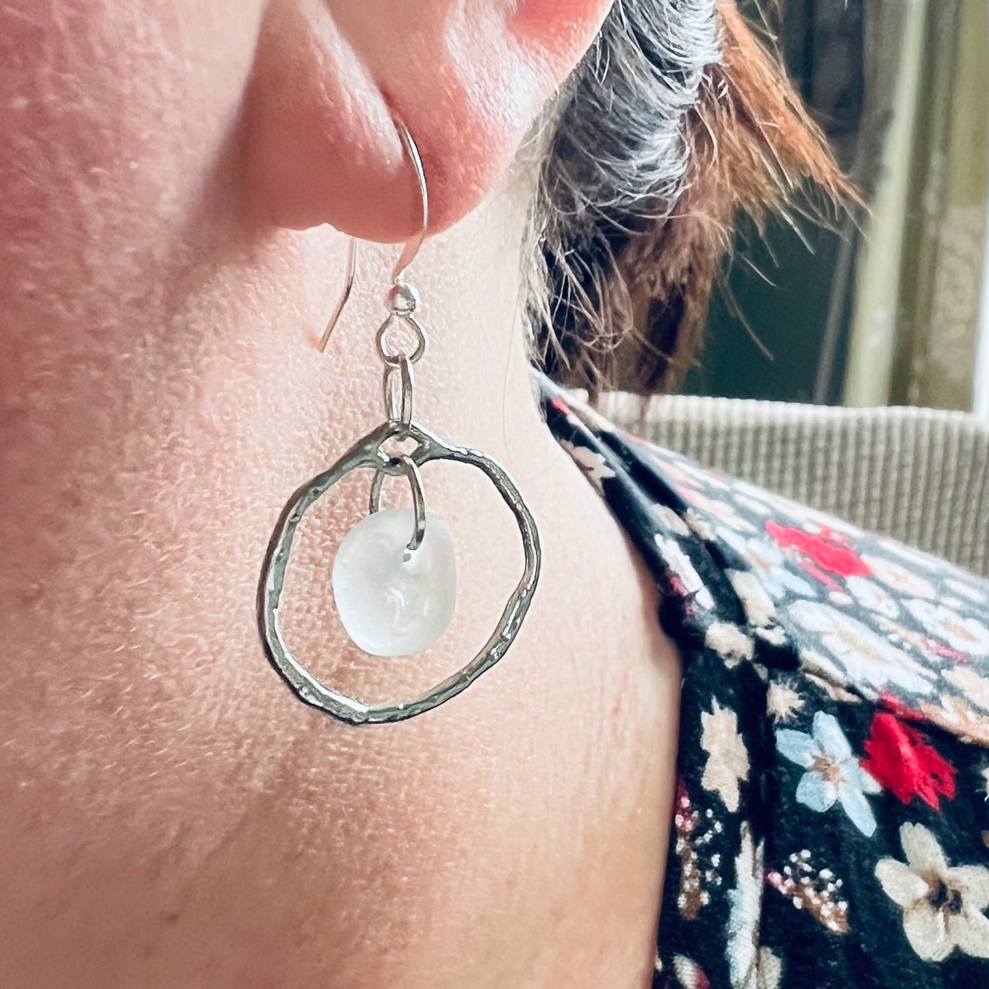 Seaham Sea Glass Earrings