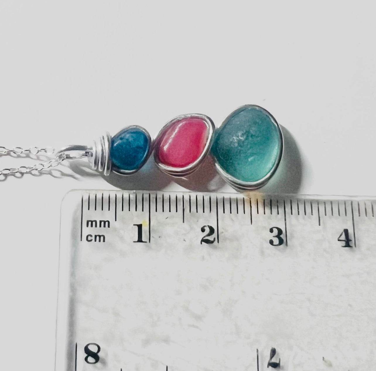 Three Piece Seaham Sea Glass Pendant