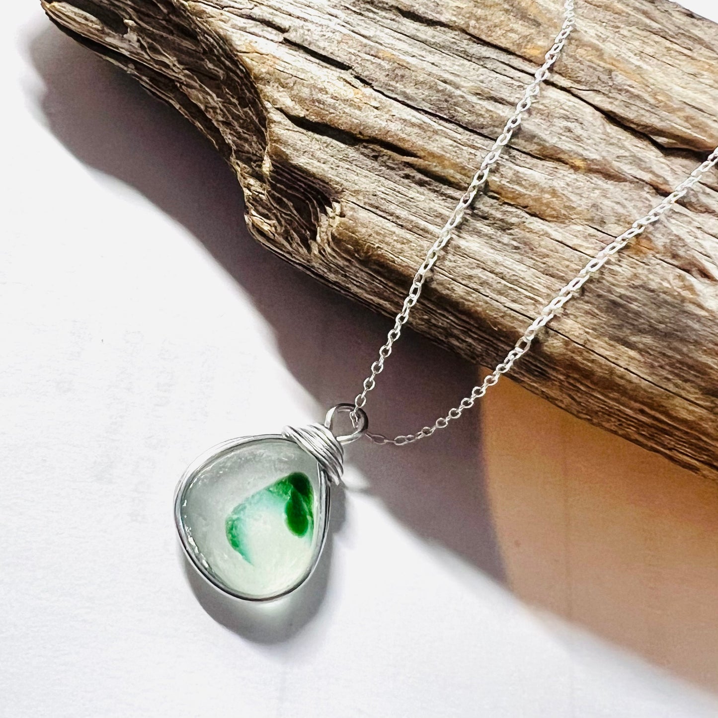 Seaham Sea Glass Multi Tone Pendant