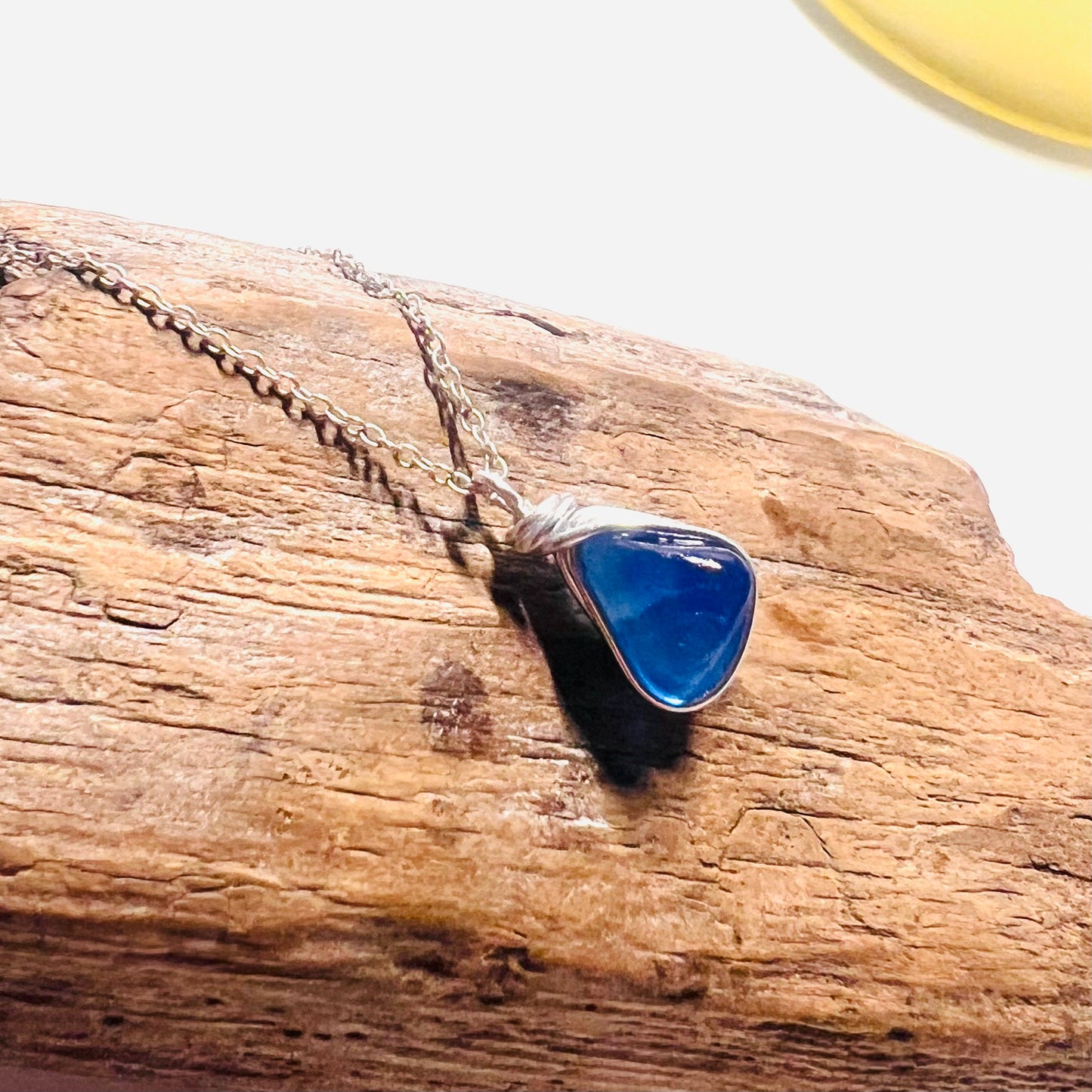 Kent Blue Sea Glass Pendant