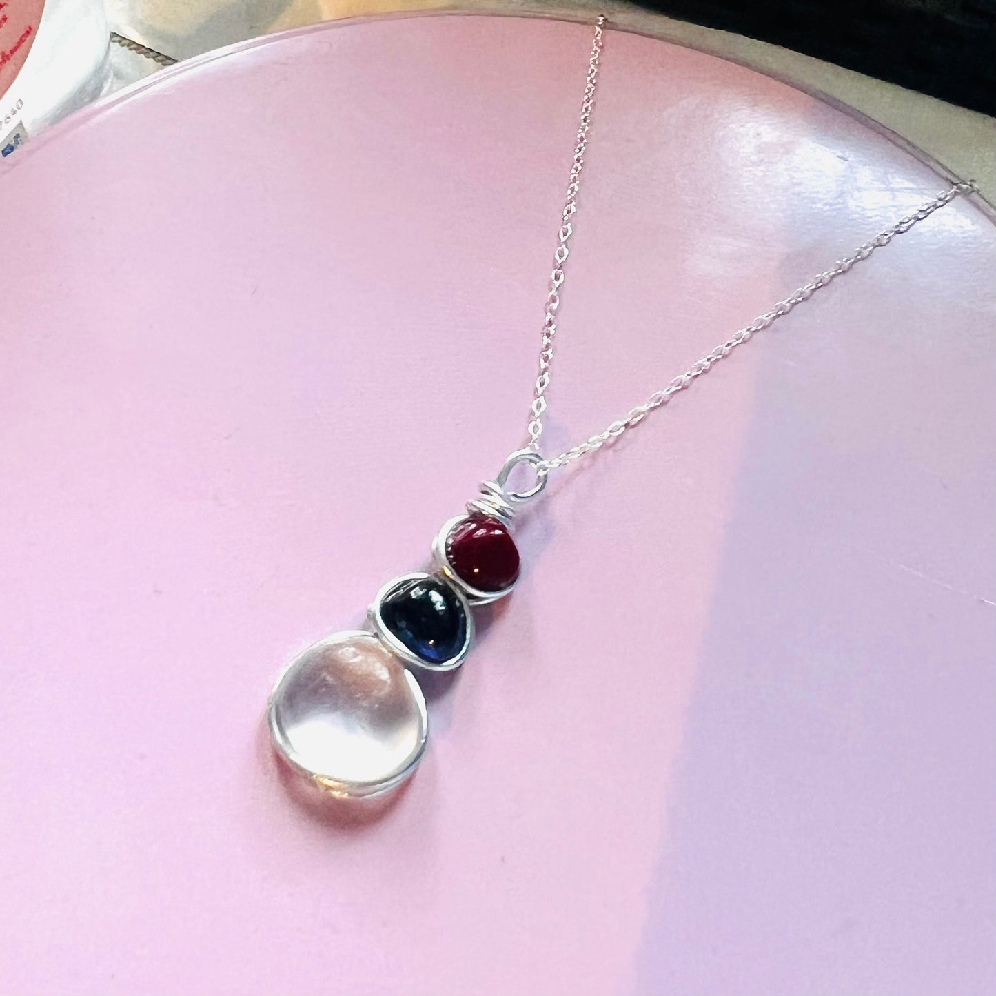Three Piece Seaham Sea Glass Pendant