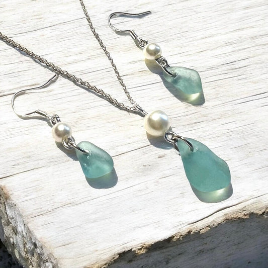 Seaham Sea Glass Jewellery Set