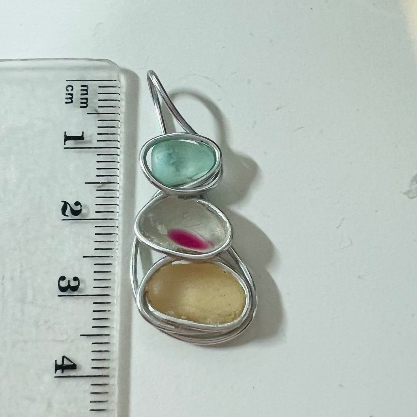 Three Piece Seaham Sea Glass Pendant
