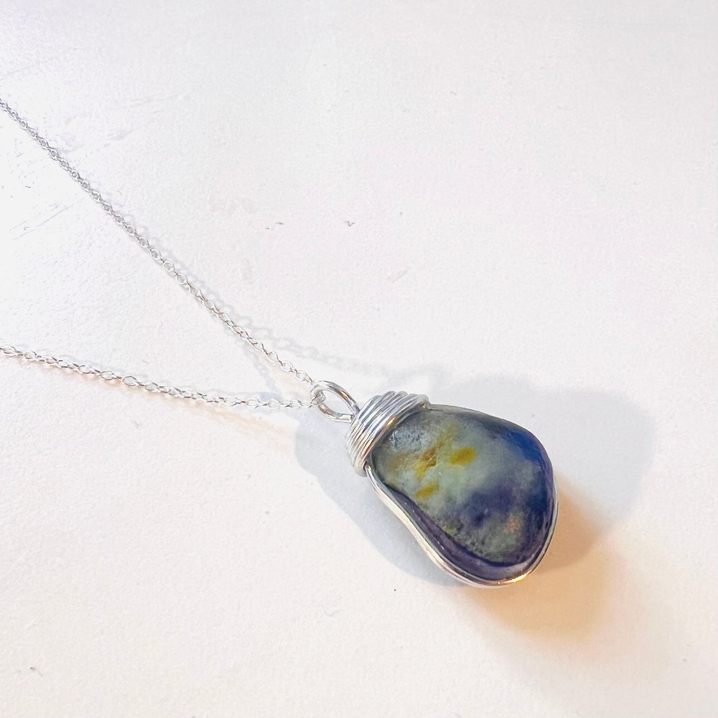 Seaham Sea Glass Chunky Multi Pendant