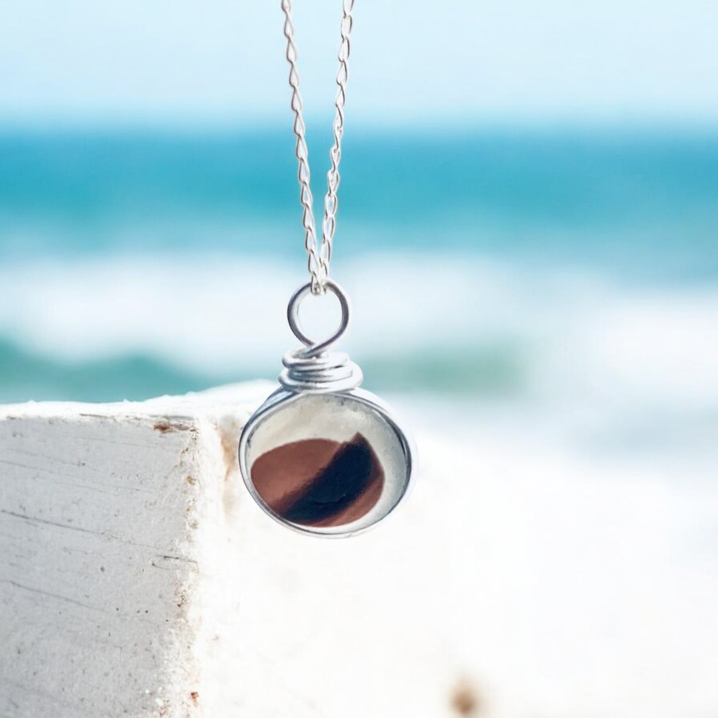 Large Rare Maroon Seaham Sea Glass Multi