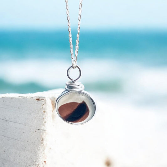 Large Rare Maroon Seaham Sea Glass Multi