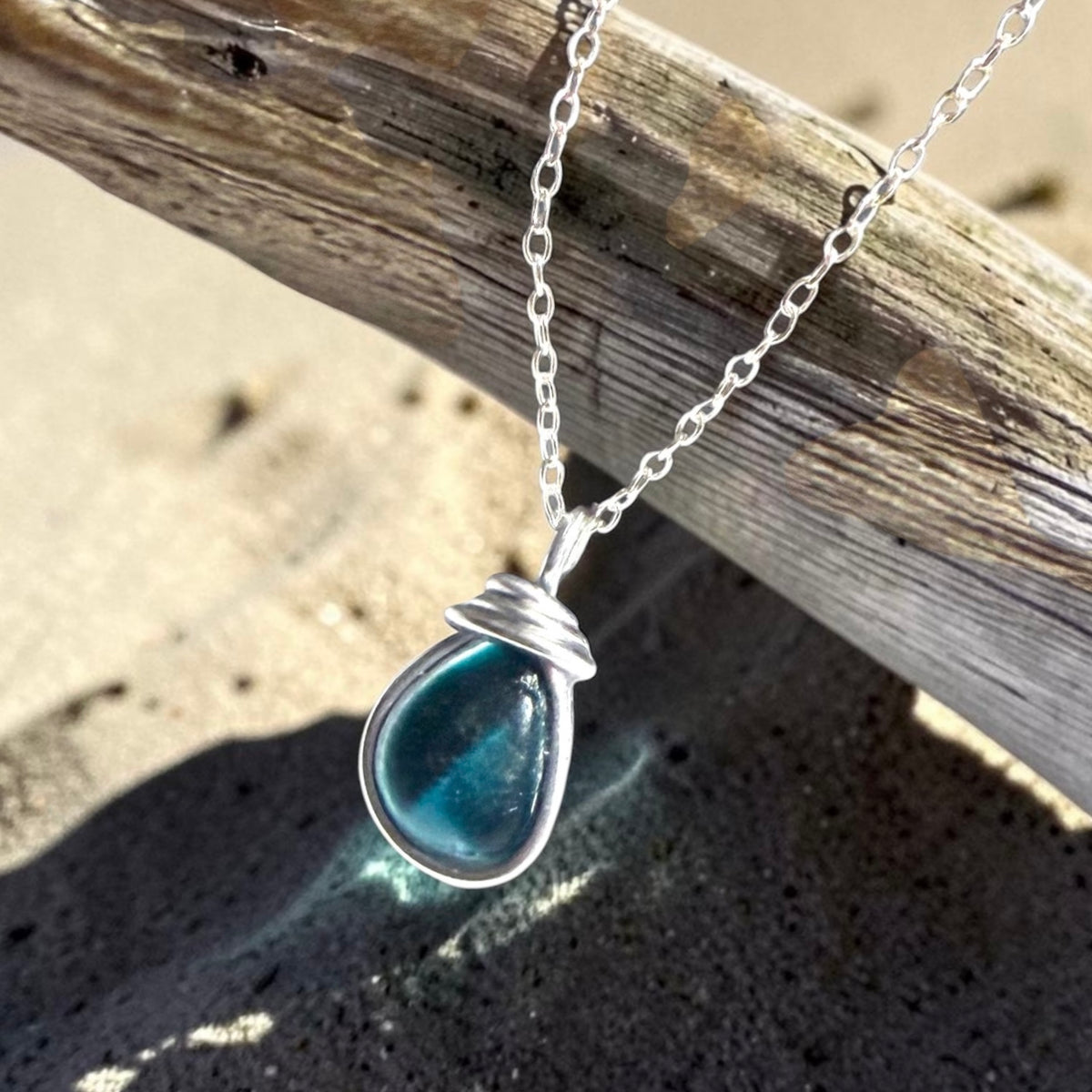 Small Seaham Sea Glass Multi Pendant