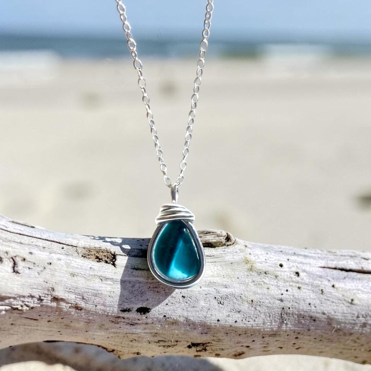 Small Seaham Sea Glass Multi Pendant