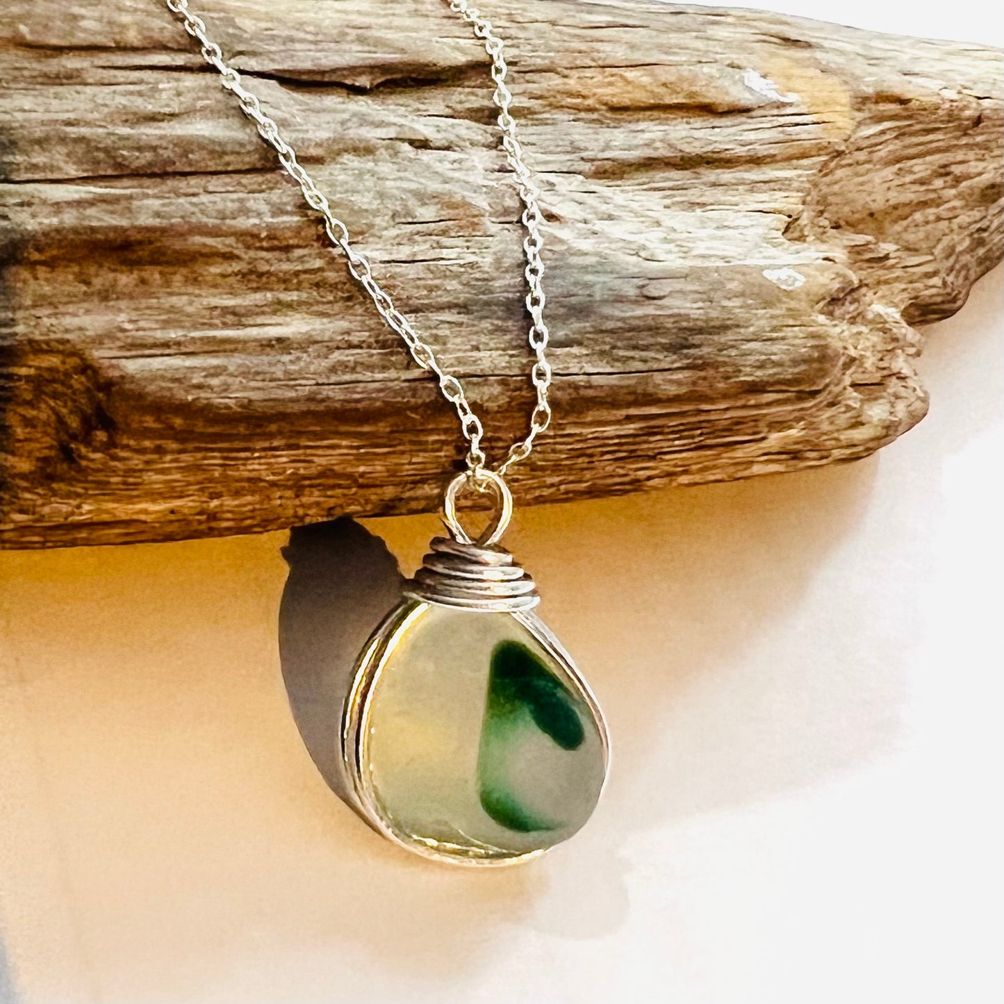 Seaham Sea Glass Multi Tone Pendant