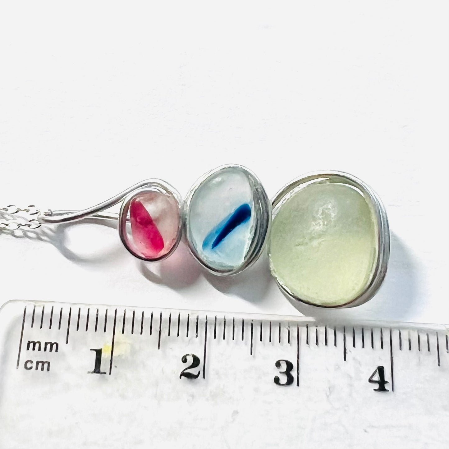 Three Piece Seaham Sea Glass Pendant