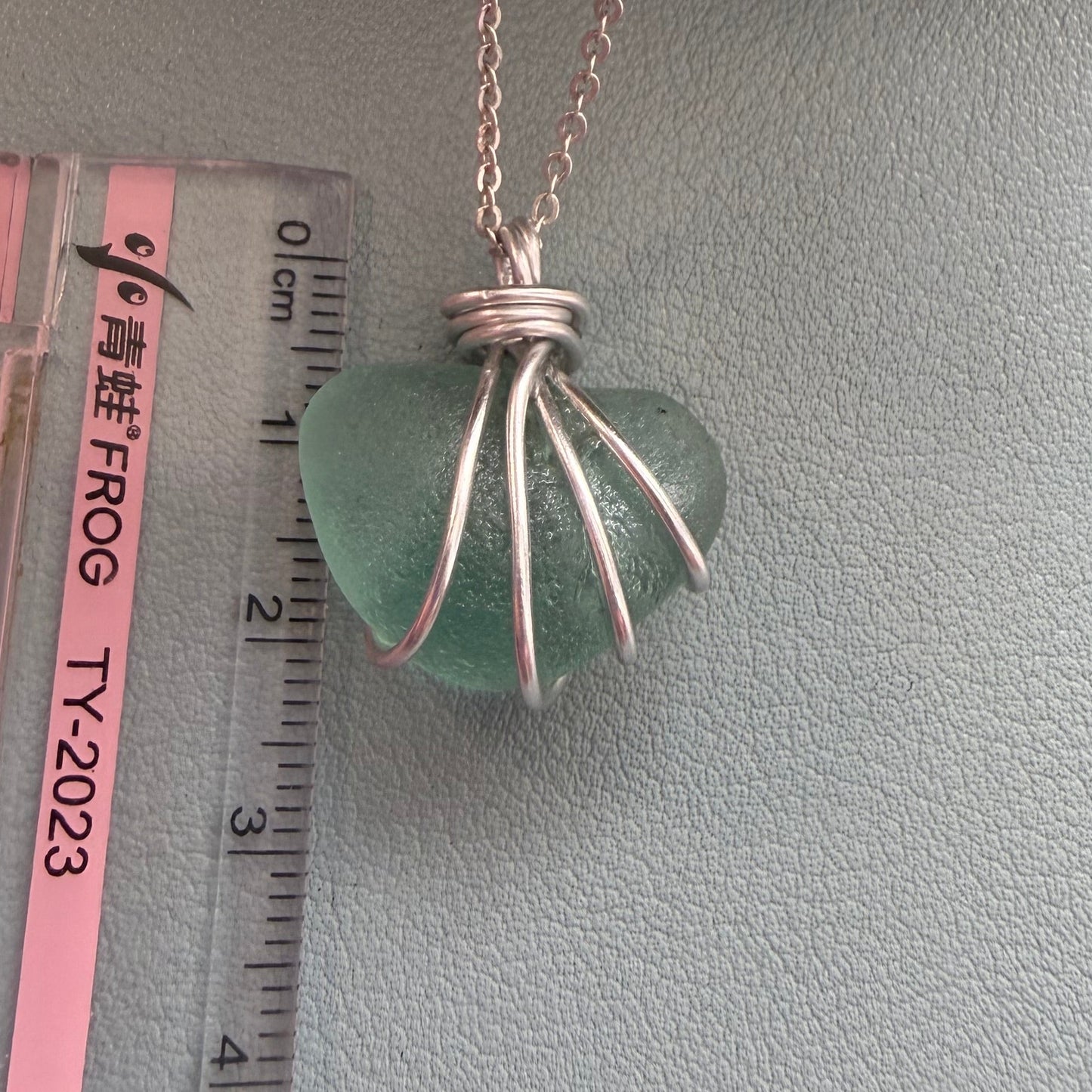 Scottish Highlands Chunky Aqua Pendant