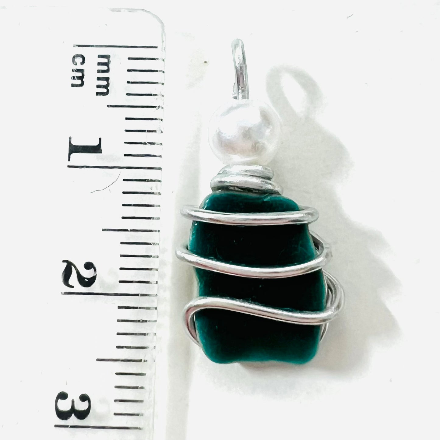 Cornish Turquouse Sea Pottery Pendant