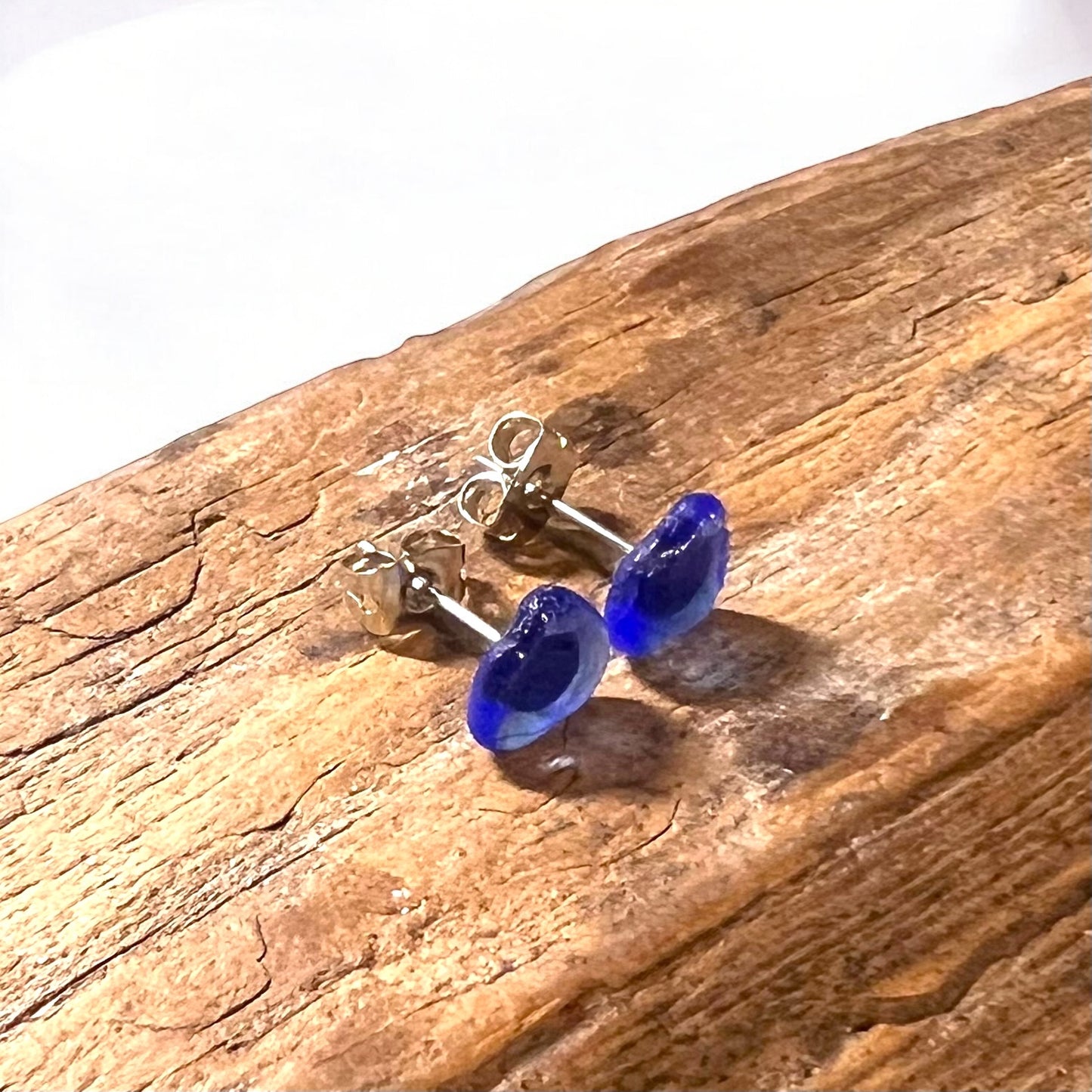 Kent Sea Glass Stud Earrings