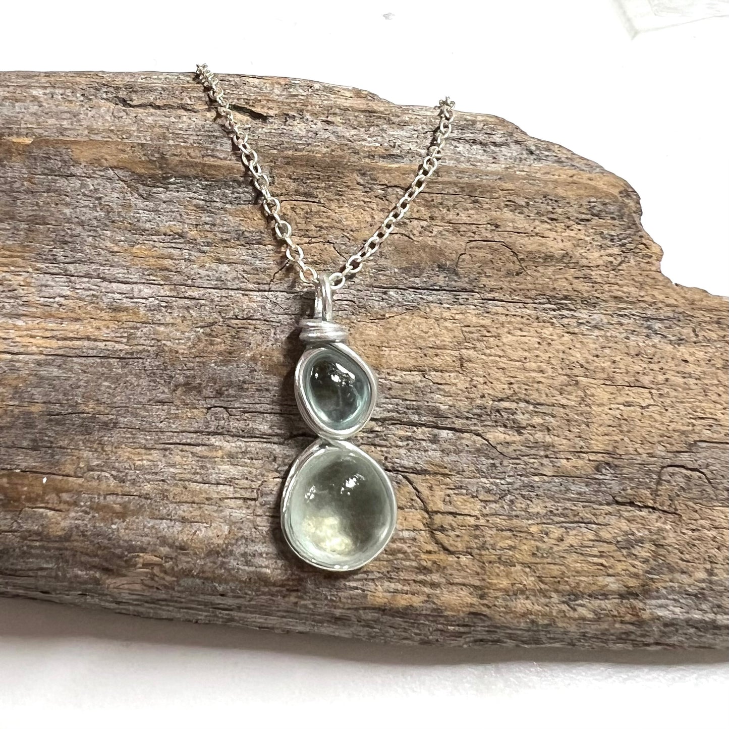 Seafoam Seaham Sea Glass Pendant