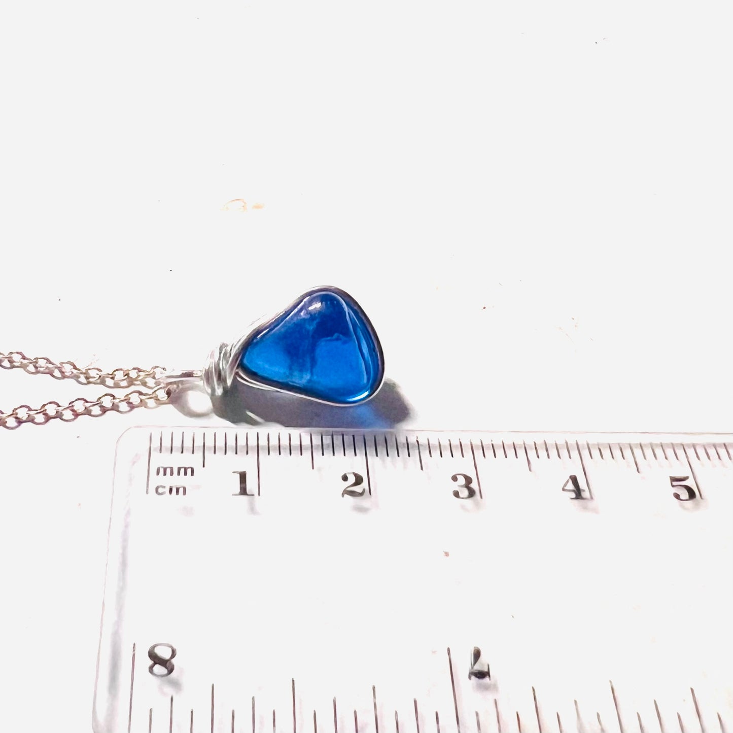 Kent Blue Sea Glass Pendant