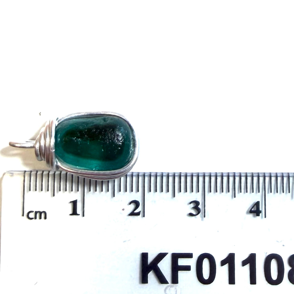Stunning Rare Turquoise Seaham Sea Glass Multi Pendant