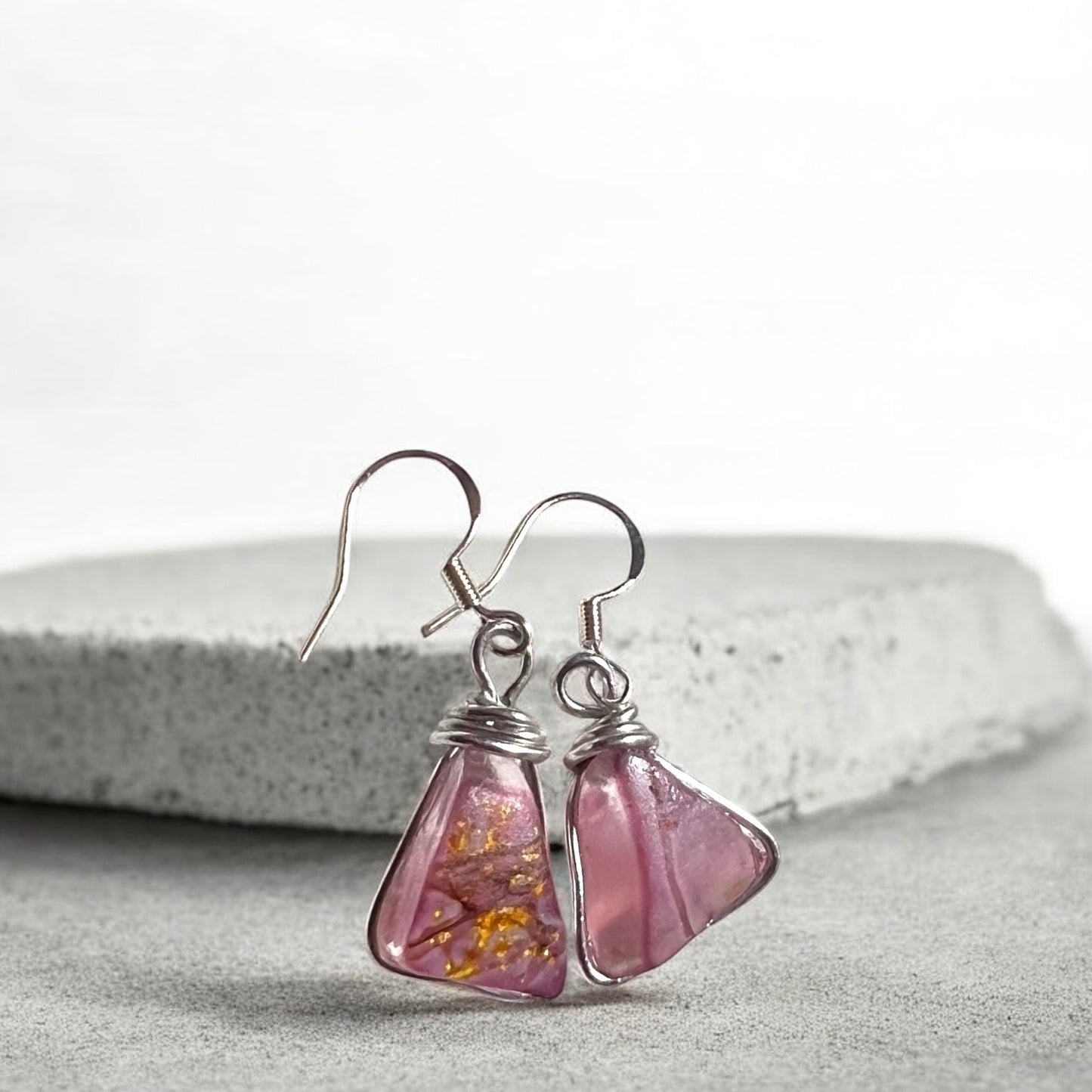 Spanish Sea Glass Earrings