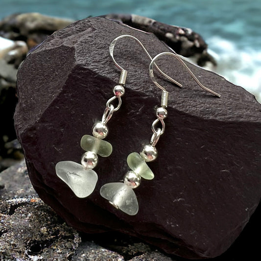 Seaham Sea Glass Stack Earrings