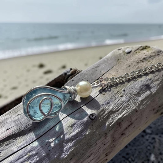 Scottish Highlands Blue Swirly Pendant