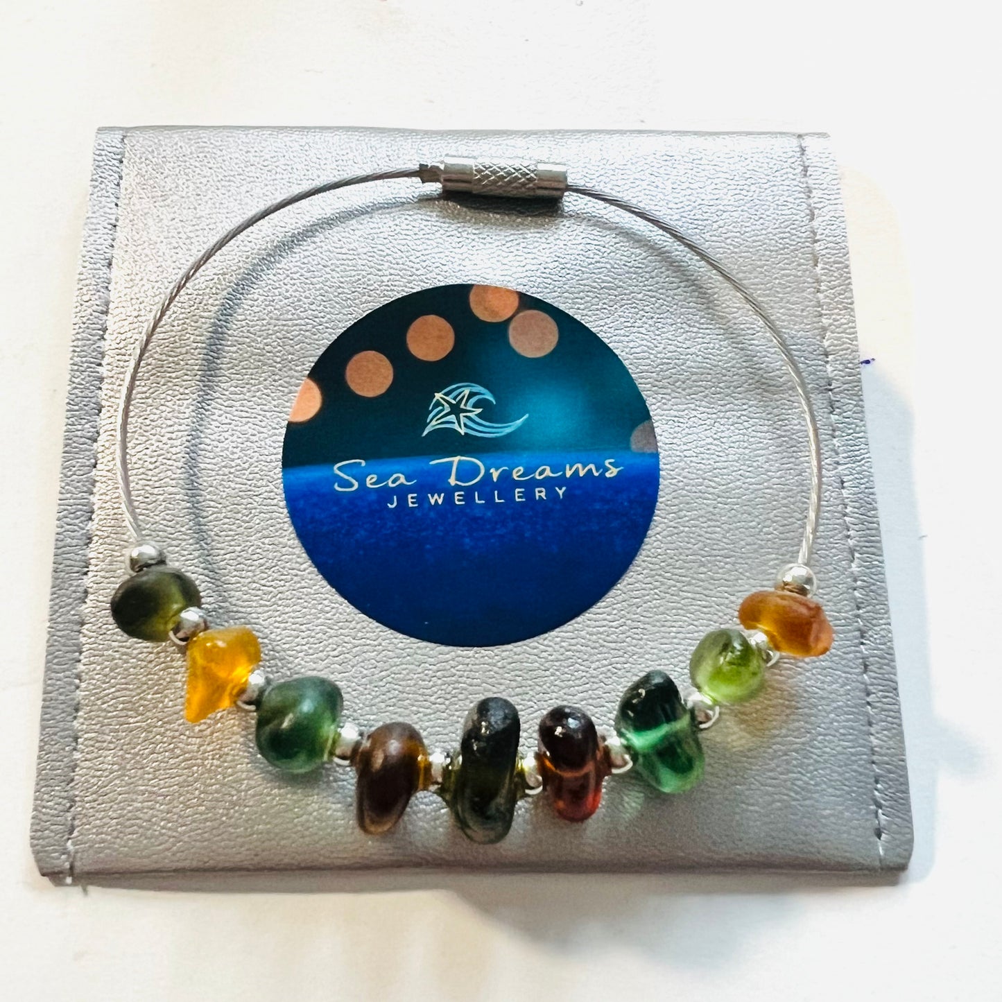 Seaham Sea Glass Autumn Shades Bangle